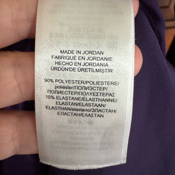 Lauren Ralph Lauren Purple Velvet Tunic Top Size XL - Picture 4 of 11